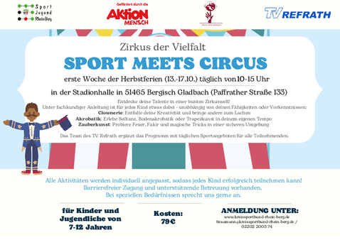 Flyer "SPORT MEETS CIRCUS"